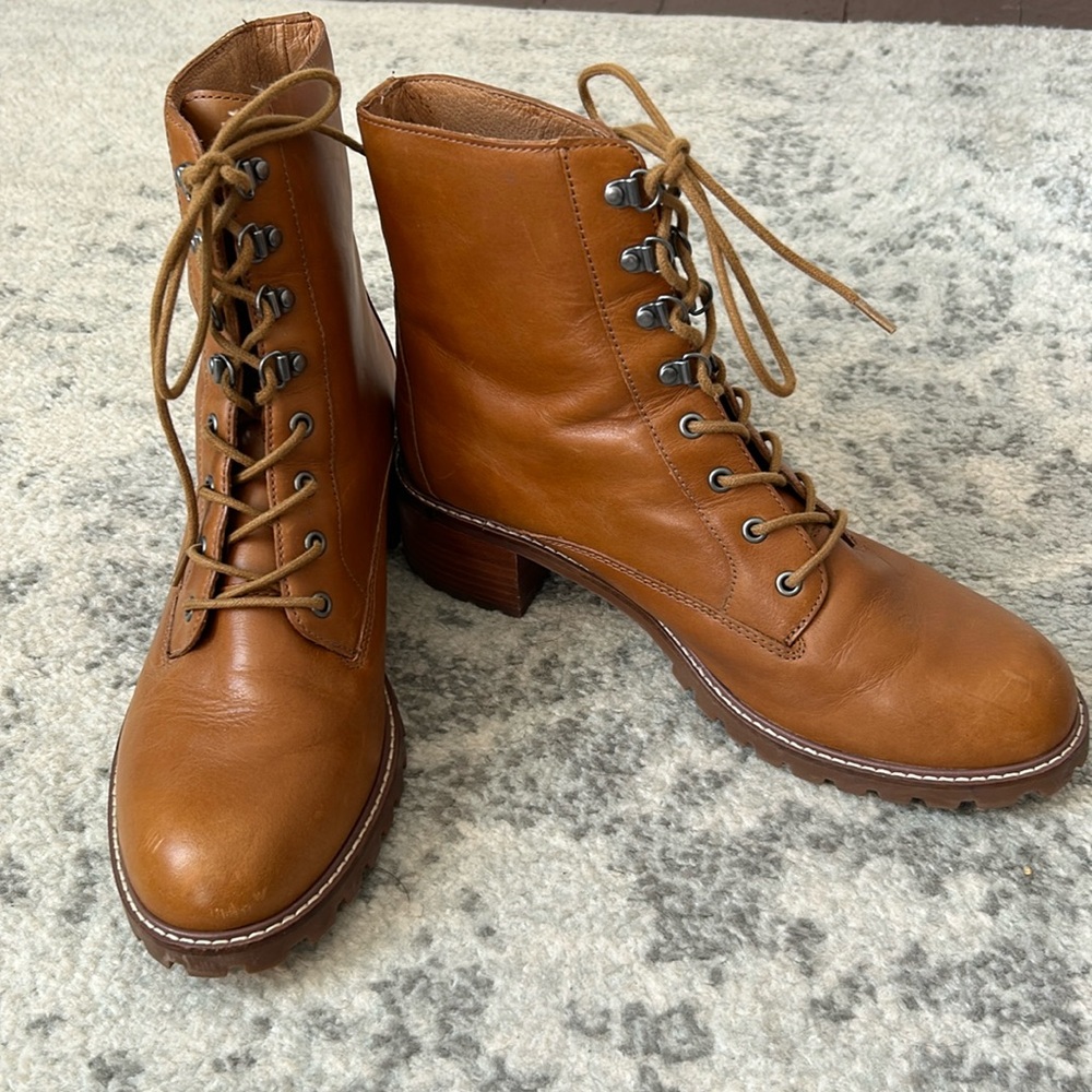 The Patti Lace Up Boots Madewell Boots